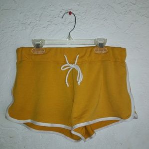 Mustard Yellow Active Shorts